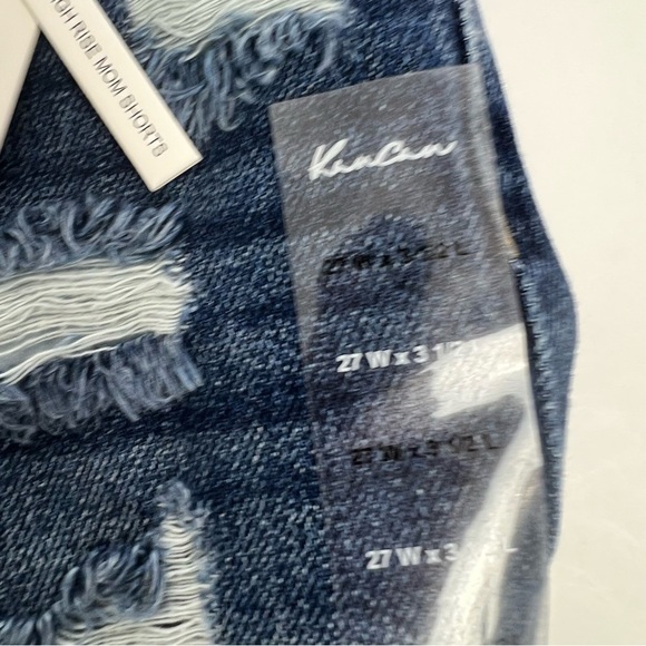 NWT KanCan Junior Women’s High Rise MOM Blue Jean Shorts Sz 7 Button Fly Pockets - Picture 5 of 11